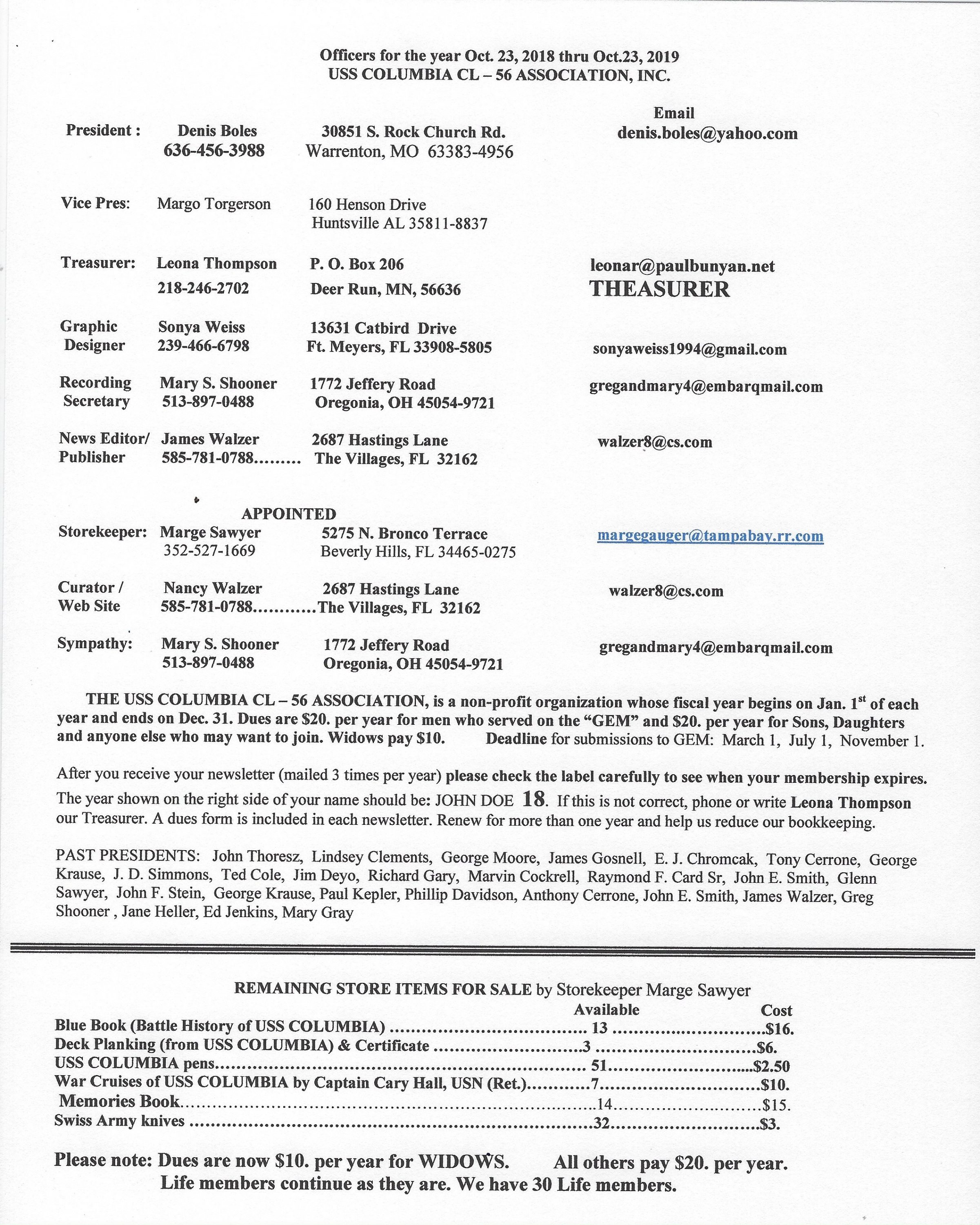 officers of the Association